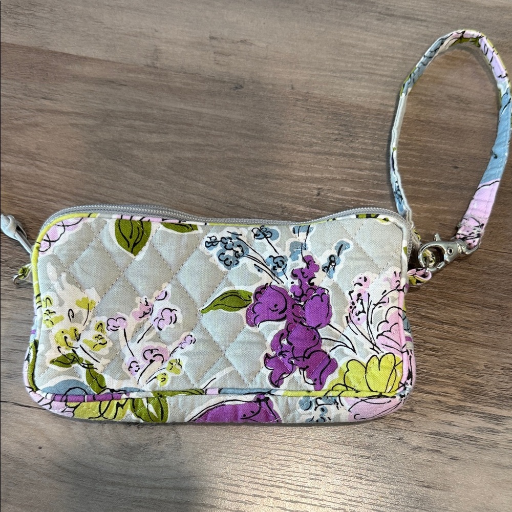 Vera Bradley Multicolor Floral Quilted Wristlet